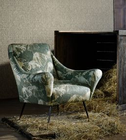 Iliad Fabric by Zoffany Blue Stone