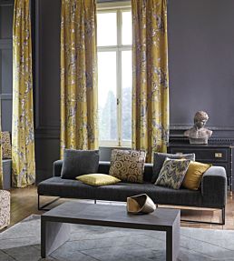 Darnley Toile Velvet Fabric by Zoffany Tigers Eye