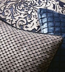 Tespi Spot Fabric by Zoffany Pewter/Silver