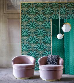 Conway Wallpaper by Zoffany Antique Bronze