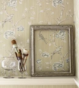 Woodville Wallpaper by Zoffany Pebble