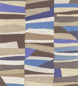 Abstract Bricks Wallpaper by Eijffinger Blue