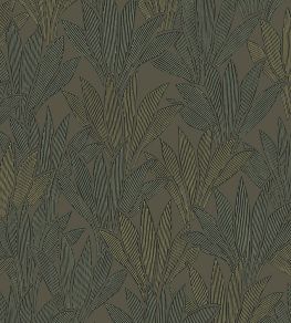 Abstract Palm Wallpaper by Eijffinger Dark Green