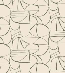 Abstract Pebble Mural by Eijffinger White/Cream