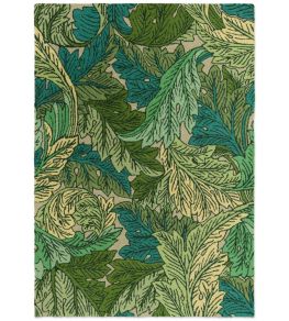 Acanthus Rug by Morris & Co Nettle/Sky Blue
