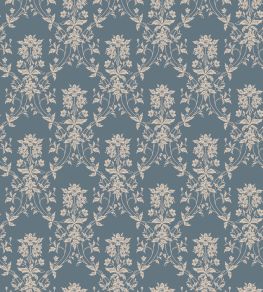 Alva Wallpaper by Sandberg Indigo Blue