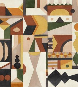 Amasigh Pottery Mural by Coordonne Leaves