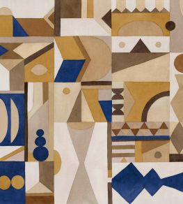 Amasigh Pottery Mural by Coordonne Ultramarine