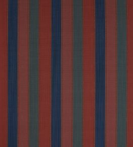 Anatolian Stripe Fabric by Zoffany Madder/Indigo