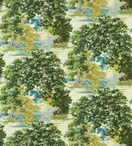 Ancient Canopy Fabric by Sanderson Sap Green