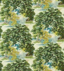 Ancient Canopy Fabric by Sanderson Sap Green