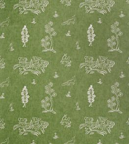 Friendly Folk Fabric by Andrew Martin Green