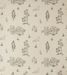 Friendly Folk Fabric by Andrew Martin Dusk