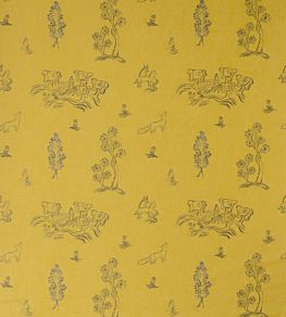 Friendly Folk Fabric by Andrew Martin Provencal Yellow