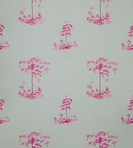 Travellers Tales Fabric by Andrew Martin Hot Pink