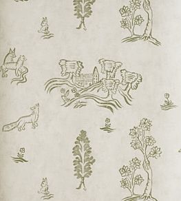 Wychwood Wallpaper by Andrew Martin Basil Green