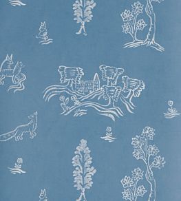 Wychwood Wallpaper by Andrew Martin Happy Blue