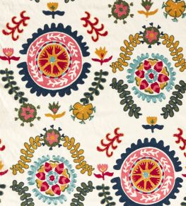 Annabels Suzani Fabric by Sanderson Sapphire/Ruby