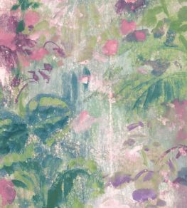 Aquarelle Mural by Woodchip & Magnolia Blossom Pink