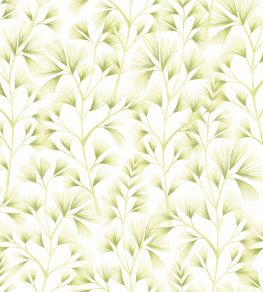 Arabella Wallpaper by Ohpopsi Green Cream