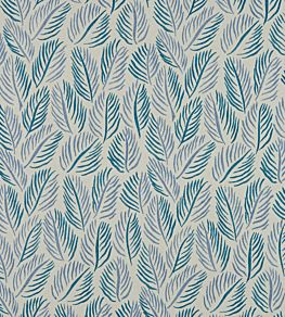 Armature Feuilles Wallpaper by Christopher Farr Cloth Cobalt