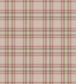 Arran Check Fabric by Arley House Latte