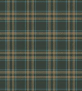 Arran Check Fabric by Arley House Midnight