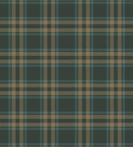 Arran Check Fabric by Arley House Midnight