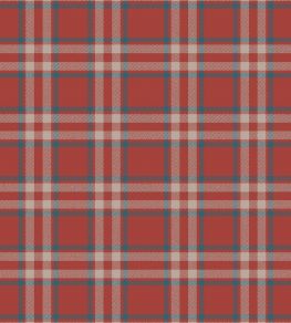 Arran Check Fabric by Arley House Scarlet