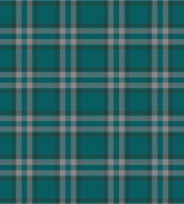 Arran Check Fabric by Arley House Teal