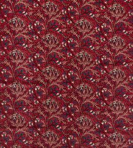 Artichoke Velvet Fabric by Morris & Co Barbed Berry