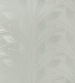 Astoria Flock Wallpaper by 1838 Wallcoverings Ivory