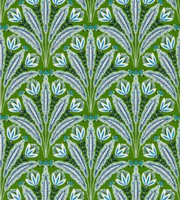 Attingham Wallpaper by Clarke & Clarke Cobalt/Green