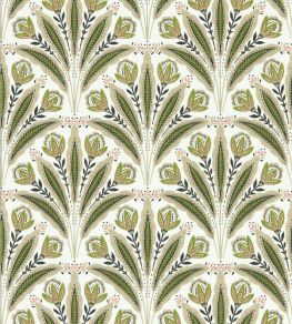 Attingham Wallpaper by Clarke & Clarke Sage/Blush