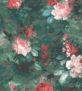 Ava Marika Fabric by Woodchip & Magnolia Emerald Green Floral