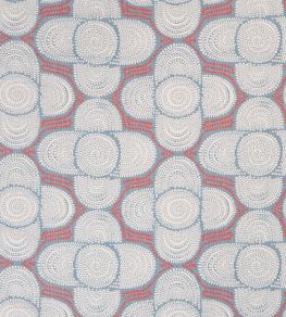 Azteque Fabric by Christopher Farr Cloth Coral