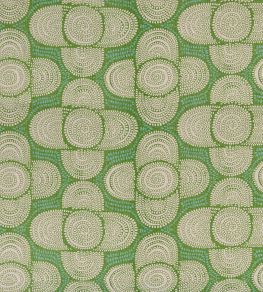 Azteque Fabric by Christopher Farr Cloth Green