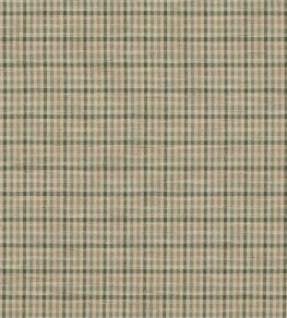 Babington Check Fabric by Mulberry Home Green/Sand