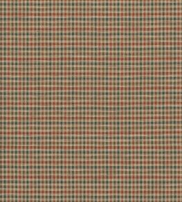Babington Check Fabric by Mulberry Home Teal/Spice