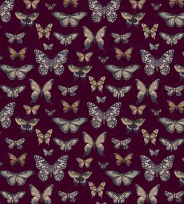 Baby Taman Fabric by Arley House Claret
