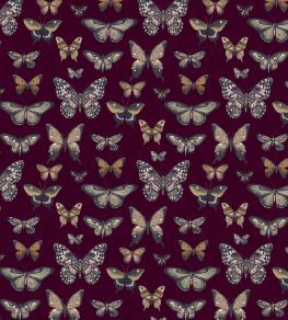 Baby Taman Fabric by Arley House Claret