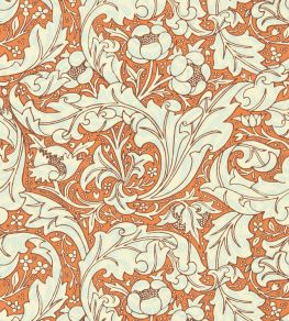 Bachelors Button Wallpaper by Morris & Co Burnt Orange/Sky