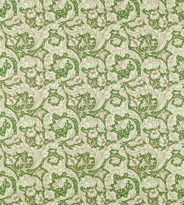 Bachelors Button Fabric by Morris & Co Leaf Green/Sky