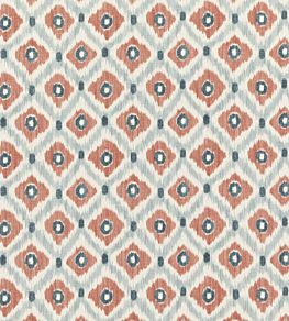 Vasco Fabric by Baker Lifestyle Indigo / Spice