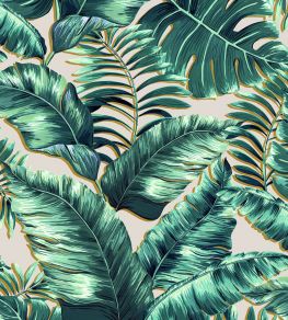 Banana Leaves Wallpaper by Brand McKenzie Blush Pink