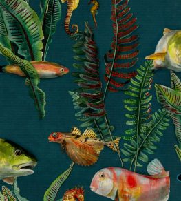 Bank of Fish Wallpaper by Coordonne Lagoon