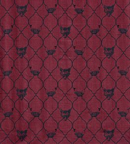 Fox And Hen Fabric by Barneby Gates Brick