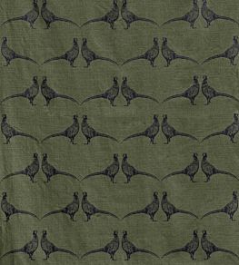 Pheasant Fabric by Barneby Gates Camo Green