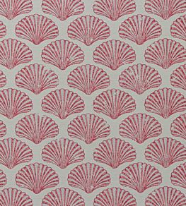 Scallop Shell Fabric by Barneby Gates Red