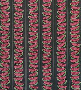 Watermelon Fabric by Barneby Gates Charcoal/Red